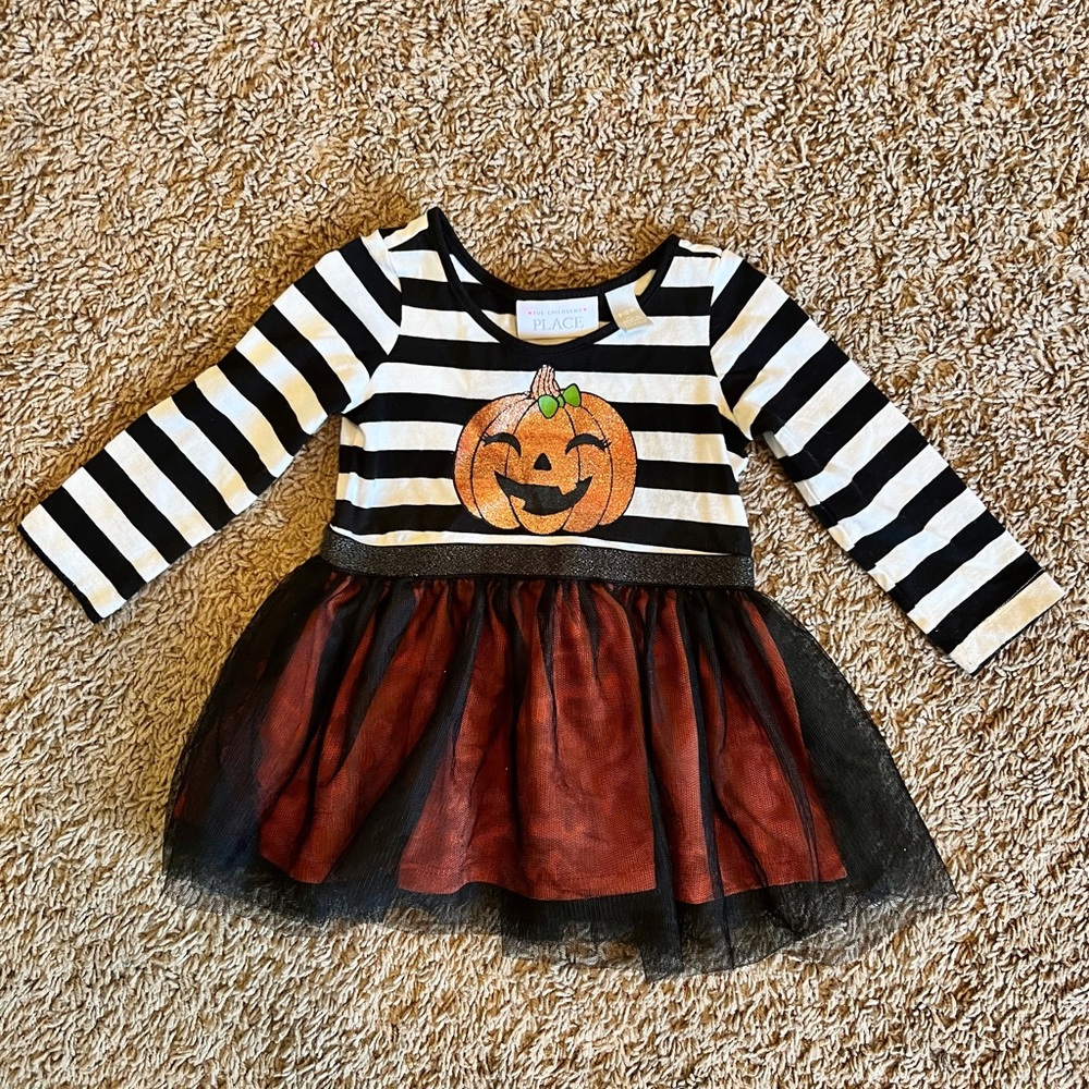 Glitter Pumpkin tulle dress